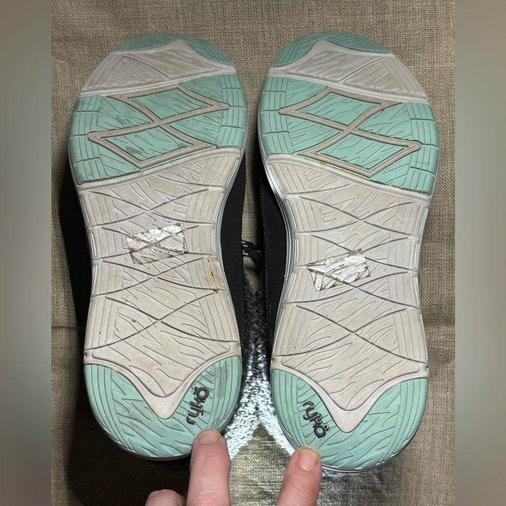 Ryka Black Winter Boots with Teal Highlights - Picture 7 of 11